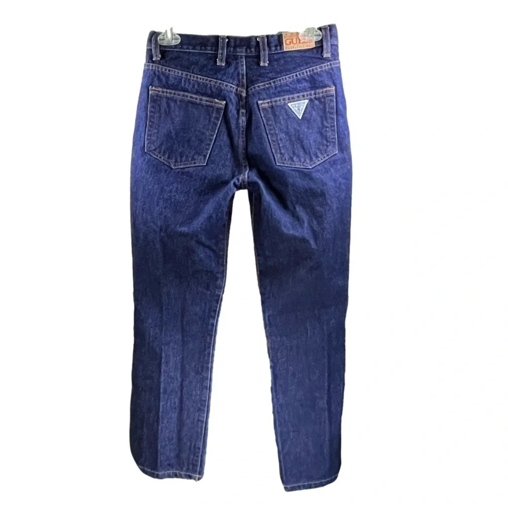 Guess straight leg jeans 100% cotton dark wash - Picture 3 of 10